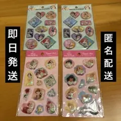 セリア ディズニープリンセス　カプセルシール　ウォーターシール 4枚セット