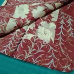 HIROKO KOSHINO ハンカチ 花柄 ボルドー　中古のサムネイル