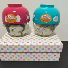 ディズニープリンセス 子供用茶碗 2個セット　アリエル　白雪姫
