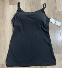 GU ブラフィールキャミソール　黒　ブラック