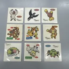 ポケモンパン デコキャラシール 9枚まとめ売り ピカチュウ シェイミ ヒコザル