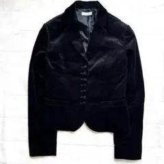 a.v.v アーヴェヴェスタンダード　ベルベットジャケット　ベロア　黒　M