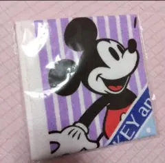 ミッキーマウス ハンドタオル 紫と白 第一生命