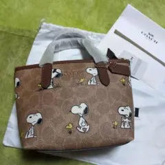 コ―チ スヌーピー ショルダーハンドバック2way 新品 アウトレット
