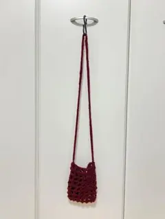 ハンドメイド ネットバッグ 斜めがけ かぎ編み