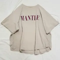 【MICA＆DEAL】MANTLEロゴプリントTシャツ／ラグラン／ミルクベージュのサムネイル