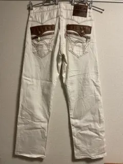 【希少/美品】EDWIN エドウィンデザイン ホワイトデニムパンツW32 日本製