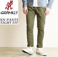 GRAMICCI NN PANTS タイトフィット オリーブグリーン