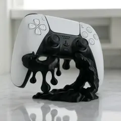 ブラック・スライムスタンド（PS5用）– 3Dプリントのドリップデザイン