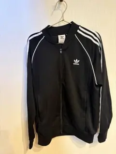 adidas ブラック ジップアップジャケット L