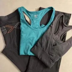 【US OLD NAVY】 ランニングトップス2点 & レギンス1点 ターコイズのサムネイル