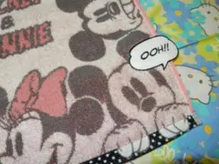 ミッキー＆ミニー (ディズニー)　♪新品　フェイスタオル♪