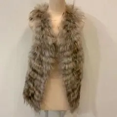 ファーノースリーブベスト