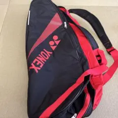 YONEX ラケットバッグ 黒/赤 - メルカリ