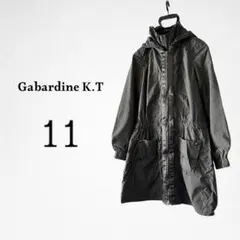 Gabardine K.T 中綿ジャンパー　ドロスト　カーキ　ジップアップ　L