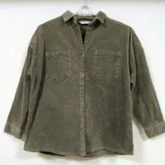 Pyumosso コーデュロイ 長袖シャツ　Lサイズ
