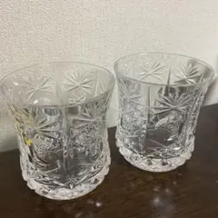 クリスタルガラス ロックグラス 2個セット
