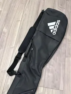 adidas ゴルフバッグ 黒 ストライプデザイン