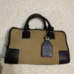 最新型アマソナ28  美品ロエベ　スエードレザー　秋色ベージュ