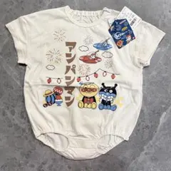新品★70cm アンパンマン ロンパース 和柄シリーズ 半袖 アイボリーのサムネイル