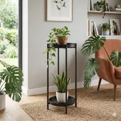 インダストリアル◆スチールシェルフ◆折りたたみ収納◆観葉植物/多肉植物/工具棚のサムネイル