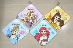 ディズニープリンセス　ループ付きタオルセット