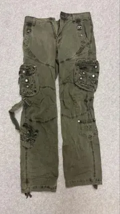 カーゴパンツ パラシュートパンツ ギミック y2k グランジ ミリタリー