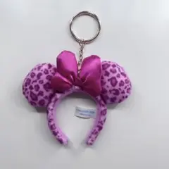 ディズニー ミニー カチューシャ キーホルダー ヒョウ柄