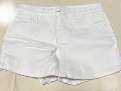 ホワイトデニム キュロットスカート