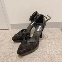 R&E アールアンドイー コットンレースセパレートパンプスのサムネイル