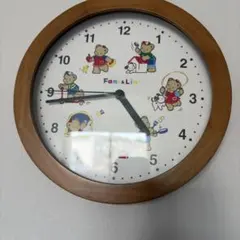ファミリア ファミちゃん リアちゃん 壁掛け時計 レトロ 壁時計 作動