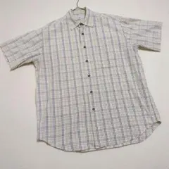 ELEMENT OF SIMPLE LIFE 半袖シャツ チェック L 日本製