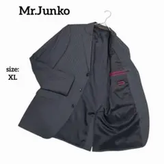 【美品】 ミスタージュンコ テーラードジャケット ビジネススーツ ウール XL