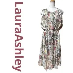✅美品 LauraAshley ローラ アシュレイ ノースリーブワンピース 花柄