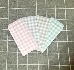 ハンドメイドぽち袋12枚【ギンガムチェック】ポチ袋