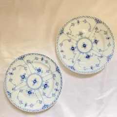 フルレース 24cm 未使用】ロイヤルコペンハーゲン ブルーフルーテッド