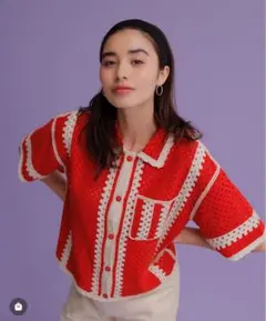 RODEO CROWNS ロデオクラウンズ レース半袖シャツ 新品未使用タグ付のサムネイル