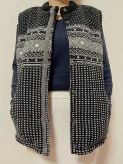 ノースリーブ ニット ダウンベスト Mサイズ