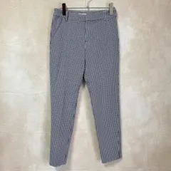 【美品】組曲 テーパードパンツ ギンガムチェック 1 S相当のサムネイル