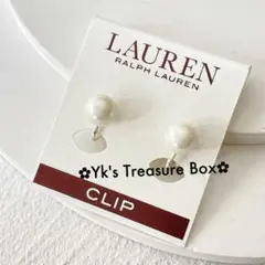 R582/RALPH LAUREN/シルバーパールイヤリングクリップのサムネイル