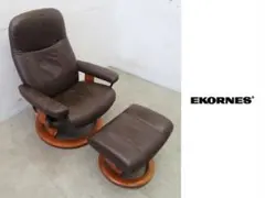 【愛品倶楽部柏店】状態▲にて最終値下げ！EKORNES  ストレスレスチェア&オットマン Reno Sサイズ Ekornes】エコーネス Reno レノ 本革 ストレスレスチェア&オットマン