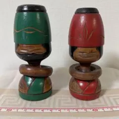 ニポポ 夫婦人形 Nipopo small wooden figure