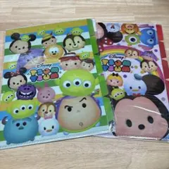 新品　ツムツム　5段ファイル　クリアファイル　2個セット　③