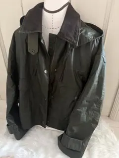 Zara フード付きオリーブグリーンブルゾン