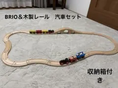 BRIO 木製レール＆汽車　完売品シマウマとワゴン付き