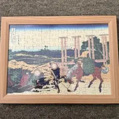 葛飾北斎　富嶽三十六景　武州千住　ジグソーパズル完成品　額付き