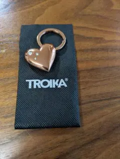 TROIKA ハート型キーリング ローズゴールドカラーのサムネイル