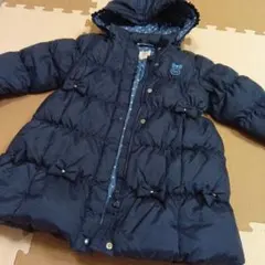 ニットプランナー　ネイビー ダウンコート