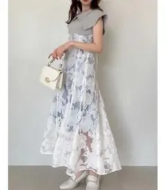 dazzlinオパールフラワーコルセットワンピース XS