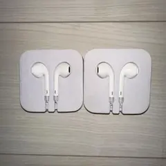 iPhone純正有線イヤホン イヤホンジャックタイプ 2個セット